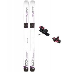 Set skitourowy damski Movement Icon Carbon 95 168cm + Dynafit Radical (pink)