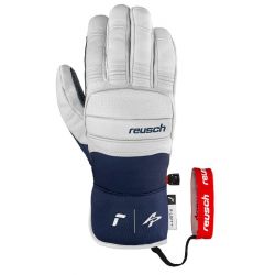 Rękawice narciarskie Reusch Alexis Pinturault white/dress blue