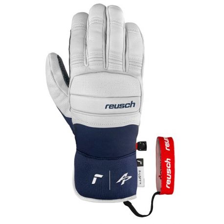 Rękawice narciarskie Reusch Alexis Pinturault white/dress blue