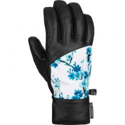 Rękawice narciarskie Reusch Beatrix RTEX XT black/blue flowers