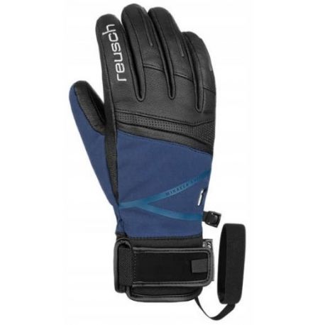 Rękawice narciarskie Reusch Beatrix RTEX XT black/blue flowers