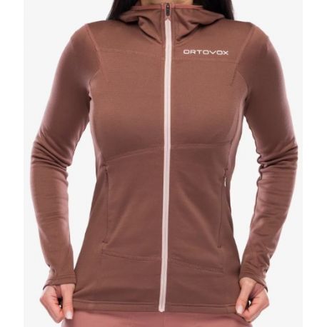 Bluza damska ORTOVOX Fleece Light Hoody W chestnut