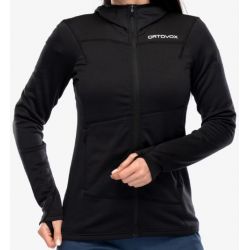 Bluza damska ORTOVOX Fleece Light Hoody W black raven