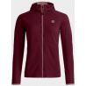 Bluza damska ORTOVOX Fleece Light Grid Hoody W red malbec