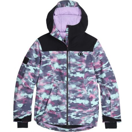 Kurtka narciarska damska Outdoor Research Snowcrew Calcite Camo/Black M