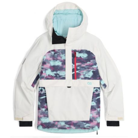 Kurtka narciarska damska Outdoor Research Snowcrew Anorak Snow/Calcite Camo M